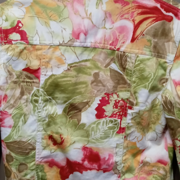 Caribbean Joe PS Floral Button up Jacket - Picture 4 of 5